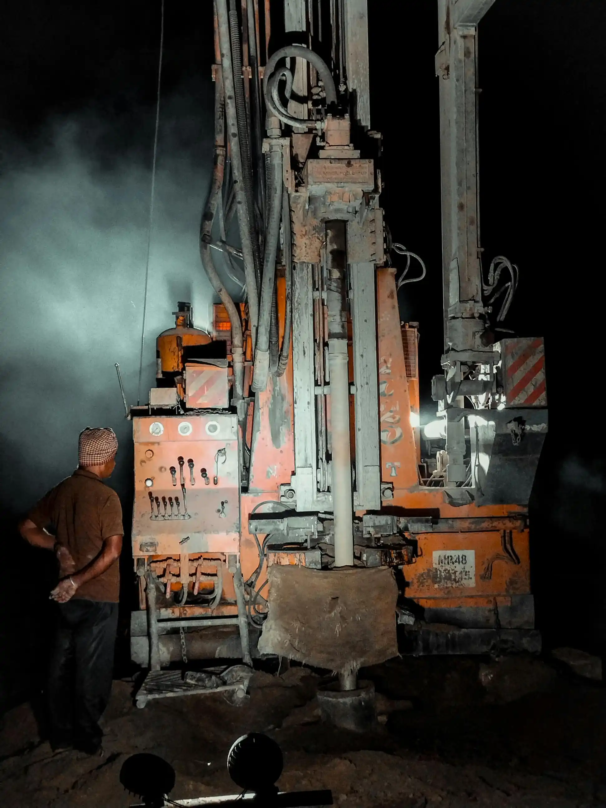 Borehole drilling rig in Kenya